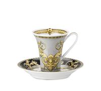 Versace baroque-print porcelain espresso set - White OS