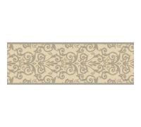 Versace Beige And White Classic Damask Paper Wallpaper Border 5M X 17Cm For Living Room, Kitchen And Bathroom