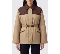 Versace Bicolor Padded Nylon Shirt Jacket with Medusa Belt - Size: 40 - female