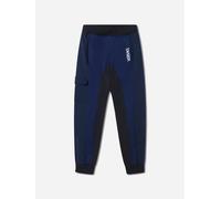 Versace Boys Cotton La Greca Signature Trim Sweatpants - Blue - 8 Yrs