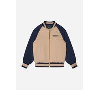 Versace Boys Embroidered Logo Bomber Jacket in Beige - Beige - 10 Yrs