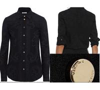 Versace Collection Men Iconic Cult Printed Denim Hemd Shirt Long Sleeve 43 XXXL
