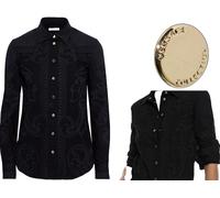 Versace Collection Men Iconic Cult Printed Denim Shirt Long Sleeved 41 XL