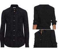 Versace Collection Men Iconic Cult Printed Denim Shirt Long Sleeved 42 XXL