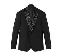 Versace crystal-embellished wool blazer - Black 50-54