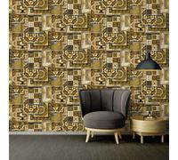 Versace Decoupage Baroque Wallpaper - Black And Gold - 37048-3 - 10M X 70Cm
