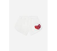 Versace Girls Embroidered Logo Shorts in White - White - 4 Yrs