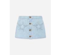 Versace Girls Star Denim Skirt in Blue - Blue - 14 Yrs