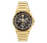 Versace Gents Greca Black Aluminous Watch - Stainless Steel / Brass / Sapphire