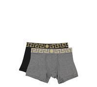 Versace Greca Border long boxers (pack of two) - Black 3-4-5-6-7-8