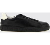 Versace Greca Calfskin Trainers with Laminated Logo on the Back - Size: 46 - male