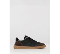 Versace Greca Court Bicolour Leather and Suede Low-Top Trainers with Laminated Logo - Size: 43 - male