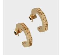 Versace Greca Mini Hoop Earrings Gold - O/S