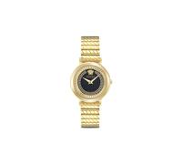 Versace Greca stainless steel Greek -Key Round 35mm - Black OS