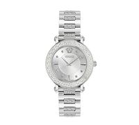 Versace Watches Elegance: Greca Sphere Silver White Sunray Watch - Stainless Steel / Sapphire