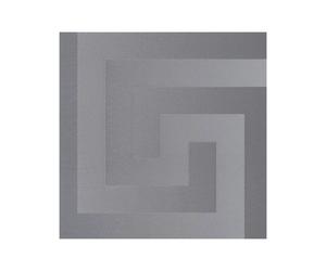 Versace Greek Key Wallpaper in Silver Versace Silver
