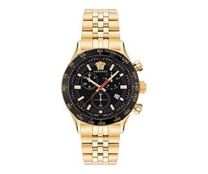 Versace Hellenyium Men's Watch Chrono Stainless Steel Bracelet Gold VE2U006 22