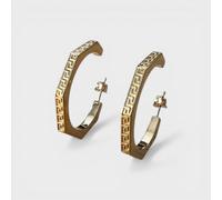 Versace Hex Greca Earrings Gold