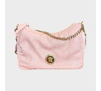 Versace Hobo Medusa Head Floral Large Shoulder Bag Pink