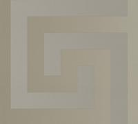 Versace Wallpaper Greek Key Wallpaper 10 m x 70 cm Champagne 386092, Silver, Grey