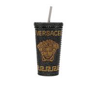 Versace Home Medusa crystal-embellished travel cup - Black OS