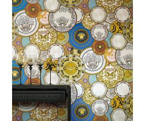 Versace III Les Etoiles De la Mer Dish Wallpaper 34901-1 Multi Glamour Butterfly