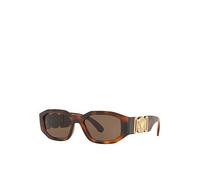 Versace Irregular Acetate Sunglass - Brown Brown