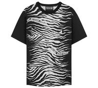 VERSACE JEANS COUTURE All Over Zebra Print Black/White T-Shirt XL