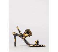 Versace JEANS COUTURE Baroque Print Patent Leather Sandals - Size: 38 - female