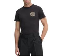VERSACE JEANS COUTURE Basic V-Emblem Logo Black/Gold T-Shirt M