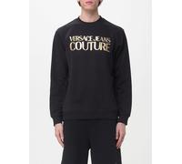 Versace JEANS COUTURE Cotton Crewneck Sweatshirt with Logo - Size: L - male