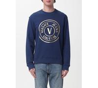 Versace JEANS COUTURE Cotton Crewneck Sweatshirt with Logo - Size: XL - male