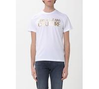 Versace JEANS COUTURE Cotton T-Shirt with Laminated Logo - Size: L - male
