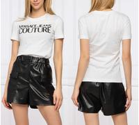 Versace Jeans Couture Crew Neck Logo Top Cotton T-shirt Blouse Retro Shirt New S