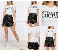 Versace Jeans Couture Crew Neck Logo Top Cotton T-Shirt Blouse Retro Shirt XXS