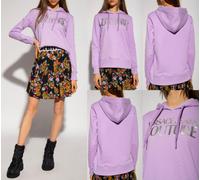 Versace Jeans Couture Hooded Sweatshirt Foil Logo Hoodie Pullover Sweater XL
