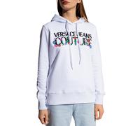 Versace Jeans Couture Hoodie Floral Embroidery Hooded Sweatshirt Pullover M