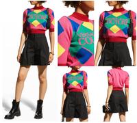 Versace Jeans Couture Knit Sweater Crop Jumper