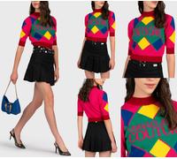 Versace Jeans Couture Knit Sweater Crop Pullover Jumper