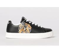 Versace JEANS COUTURE Leather Sneakers with Baroque Print - Size: 37 - female