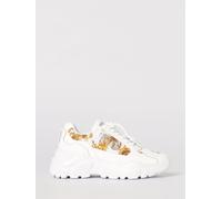 Versace JEANS COUTURE Leather Sneakers with Baroque Print - Size: 39 - female