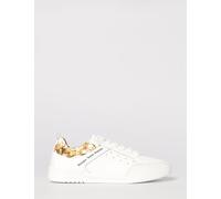 Versace JEANS COUTURE Leather Sneakers with Baroque Print - Size: 42 - male