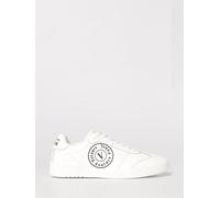 Versace JEANS COUTURE Leather Sneakers with Printed Logo - Size: 44 - male