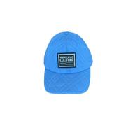 VERSACE JEANS COUTURE Light Blue Quilted Baseball Cap, blue, One Size Fits All