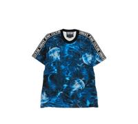 Versace Jeans Couture logo-tape graphic T-shirt - Blue M
