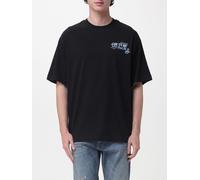 Versace JEANS COUTURE Oversized Cotton T-shirt with Logo - Size: XL - male