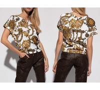 Versace Jeans Couture Patterned Baroque Top Blouse Shirt Iconic New Hot XS