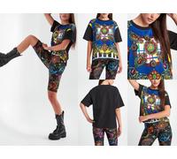 Versace Jeans Couture Patterned Baroque Top Blouse Shirt Oversized T-Shirt L