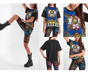 Versace Jeans Couture Patterned Baroque Top Blouse Shirt Oversized T-Shirt L