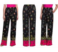 Versace Jeans Couture Printed Wide Leg Pants Trousers Baroque Leggings